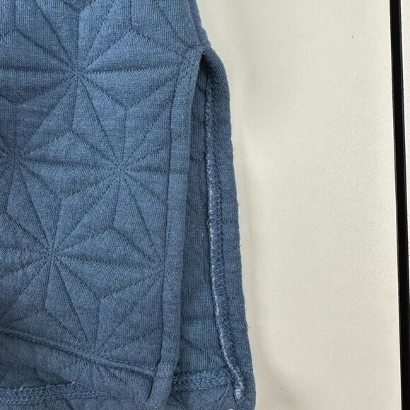 Carve Designs Quilted Milford Blue High Neck Tunic Sweater Thumbholes Womens S - Picture 9 of 9